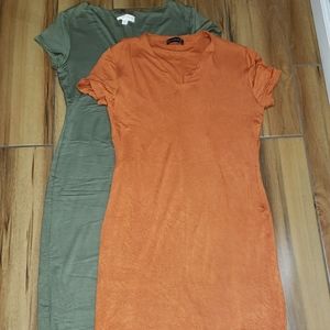 Two V Neck Dresses